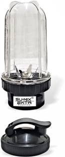 Su-mix Big Bullet Juicer Jar for Mixer Grinder 1 Jar (530 ML) with gym sipper cap Mixer Juicer Jar