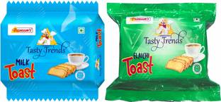 tasty trends MILK - ELAICHI - COMBO OF MOST SELLING BAKERY TOAST - PACK OF 30 - 2.1 Kg Milk, ELAICHI flavored Elaichi Rusk