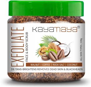 Kayamaya Exfoliating Coffee Body Scrub for Tan Removal & Soft-Smooth Skin Scrub