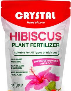 CRYSTAL Organic Hibiscus Plant Fertilizer for Flowering, Bright Leaves and Strong Roots Fertilizer