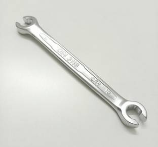 TOM 10x11 mm Heavy Duty Hardened and Tempered Chrome Vanadium Steel Double Sided Flare Nut Wrench