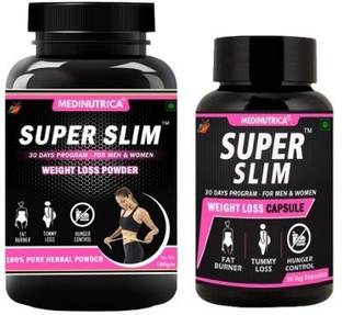 Medinutrica Super Slim-Weight Loss,Fat Burner,Tummy Loss,Herbal Slimming Kit for Men & Women