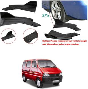 XZRTZ Rear Bumper Splitter Lip Diffuser Wrap Angle Anti-Scratch Protection D165 Matte, Glossy, Chrome Maruti Eeco Rear Garnish