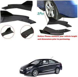 XZRTZ Rear Bumper Splitter Lip Diffuser Wrap Angle Anti-Scratch Protection D98 Matte, Glossy, Chrome Hyundai Verna Rear Garnish