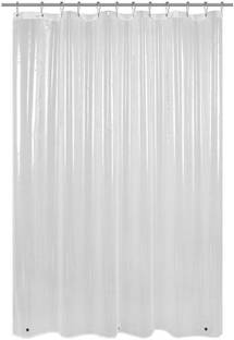 DPA Collection 305 cm (10 ft) PVC Transparent Long Door Curtain Single Curtain