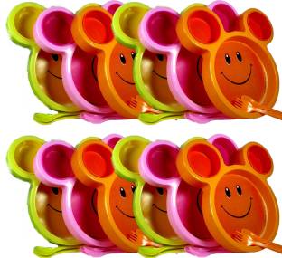 ShubhKraft Kids Birthday Return Gift In Bulk | Fancy Lunch Plates / Dinner Plates (12 Pcs)