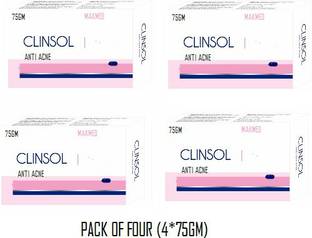 MAKMED FRESH ANTI ACNE CLINSOL SOAP PACK OF FOUR (4*75GM)