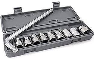PINZOR 10 pcs tool kit Wrench socket Spanner Set Automobile car & bike Repair Tool Box Socket Set