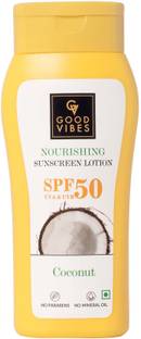 GOOD VIBES Sunscreen - SPF 50 Coconut Nourishing Sunscreen Lotion