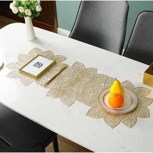 Flipkart SmartBuy Gold 91 cm Table Runner