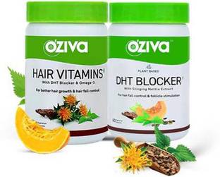 OZiva Hair Vitamins for Better Hair Growth & DHT Blocker for Hairfall Control