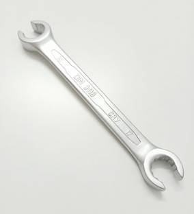 TOM 17x19 mm Heavy Duty Hardened and Tempered Double Sided Flare Nut Wrench