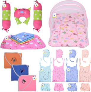 Toddylon New Born Baby Clothing & Bedding Essential Gift Set Combo