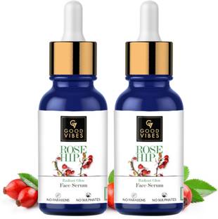 GOOD VIBES Rosehip Radiant Glow Face Serum (10 ml - Pack of 2)