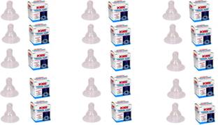 BONNE Tender Kare Liquid Silicone Feeding Nipple | Pack of 15| Medium Flow Nipple