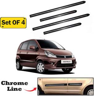 KRISHNA AUTO Car Door Side Chromeline Beeding for Maruti zen estilo set of 4 Car Beading Roll For Door