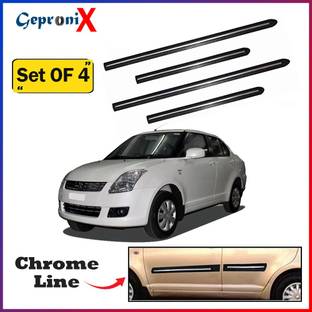 GEPRONIX Car Door Side Chromeline Beeding Compatible for Maruti swift dzire 2011 Car Beading Roll For Door