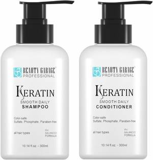 Beauty Garage Garage Keratin Smooth Daily Shampoo +Conditioner 300ml
