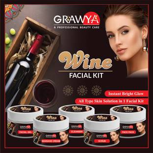 Grawya Professional Red Wine Facial Kit (Set of 5)