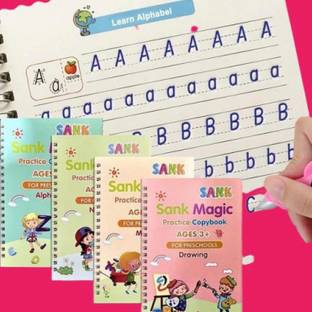 Magic Reusable Practice Copy Books Set Of 4 Magic Writing