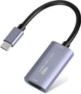 microware  TV-out Cable HDMI to USB C Audio Video Capture Card, HDMI/F to USB-C/M Video Capture Card