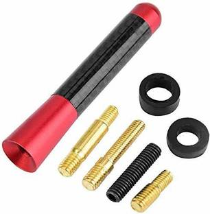 LAVITRA Universal Aluminium Fiber Car Auto AM/FM Radio Aerial Antenna and Screw red Universal Aluminium Fiber Car Auto AM/FM Radio Aerial Antenna and Screw Satellite Vehicle Antenna