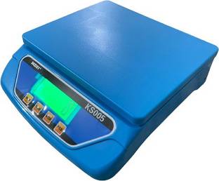 Skeisy EXT-KS-005 WEIGHT MACHINE KITCHEN SCALE 30KG TO 1GM WITH ADAPTOR (BLUE) Weighing Scale