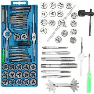 metrotools 40PCS M3-M12 SCREW THREAD METRIC PLUGS TAPS TAP WRENCH DIE WRENCH SET Double Sided T Type Wrench