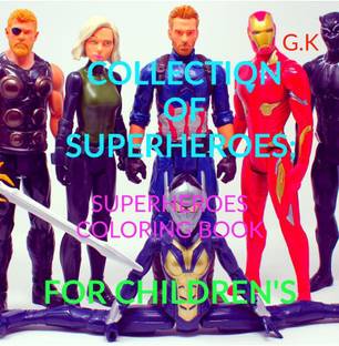 COLLECTION OF SUPERHEROES; SUPERHEROES COLORING BOOK