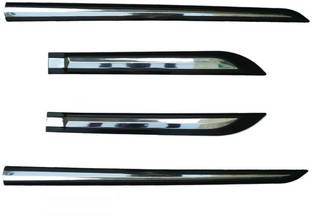 Kunj Autotech Half Chrome Car Door Side Beading Moulding for Maruti Baleno Set of 4 Car Beading Roll For Door