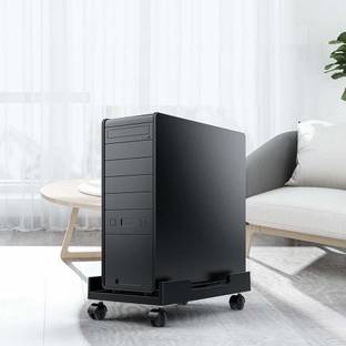 nunki trend Heavy Duty CPU Trolley with Castor Wheels Computer Floor Stand Trolley CPU Stand CPU Holder