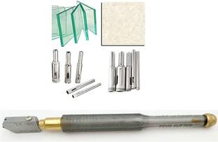 metrotools Toyo Tc-90 Oil Feed Diamond Glass Cutter 5 Pieces Diamond Tile Ceramic Glass Cutter