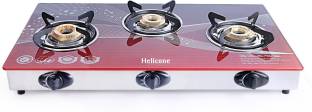 helicon Premium Glass Red Glass Automatic Gas Stove