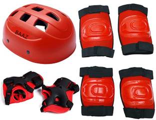 BAAZ Skating Protection Kit - Helmet + Elbow Guard + Knee Guard + Hand Guard Skating Kit