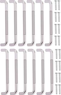 DecorDepo Fancy Wardrobe Handle 4 Inch With Screws Stainless Steel Cabinet/Drawer Handle