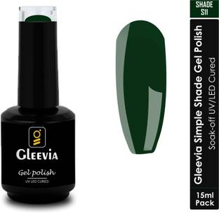 Gleevia UV LED Soak-Off Simple Shade Gel Polish for Professionals 15ml Brush Cap S11 Shade S11