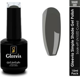 Gleevia UV LED Soak-Off Simple Shade Gel Polish for Professionals 15ml Brush Cap S69 Shade S69