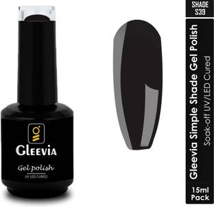 Gleevia UV LED Soak-Off Simple Shade Gel Polish for Professionals 15ml Brush Cap S39 Shade S39