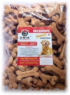 Unik Dog Pet Food Calcium Treat Healthy Chicken Adult Dog Biscuits Chicken 1 kg Dry Adult Dog Food