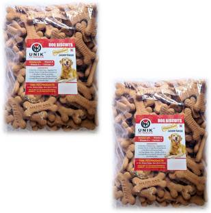 Unik Dog Pet Food Calcium Treat Healthy Chicken Adult Dog Biscuits Chicken 2 kg (2x1 kg) Dry Adult Dog Food