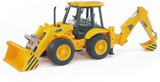 deoxy Construction Vehicles Excavator Toys Model Loader Backhoe Pack of 1