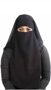 A One Chiffon Solid Burqa