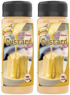 Dharmasut Custard Powder - Vanilla Flavour, 100g*2 | Custard Powder