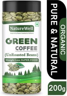 Naturewell Green Coffee Beans with High CGA & |Unroasted Arabica Coffee Beans Coffee Beans