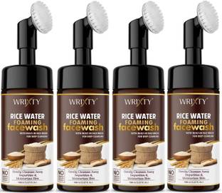 Wrixty Rice Daily Brightening Cleansing Foam for Removes Impurities & Cleanses Face Wash