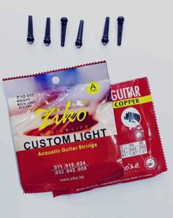 Ziko Acoustic ZIKOO CUSTOM GAUGE AND 6 PIN Guitar String