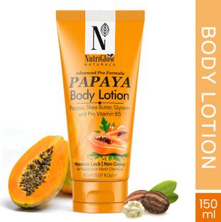 NutriGlow NATURAL'S Advanced Pro Formula Papaya Body Lotion for Daily Use, Hydration, Moisture Lock