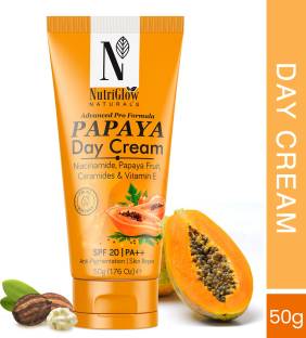 NutriGlow NATURAL'S Advanced Pro Formula Papaya Day Cream SPF 20 PA++, Brightening with Niacinamide