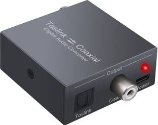 microware Optical to Coaxial OR Coax to Optical Digital Audio Converter Bi-Directional Media Streaming Device