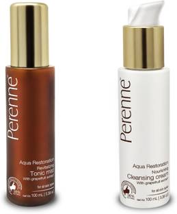 Perenne Pack of Cleansing Cream (95 ml) and Tonic Mist (100 ml) Women